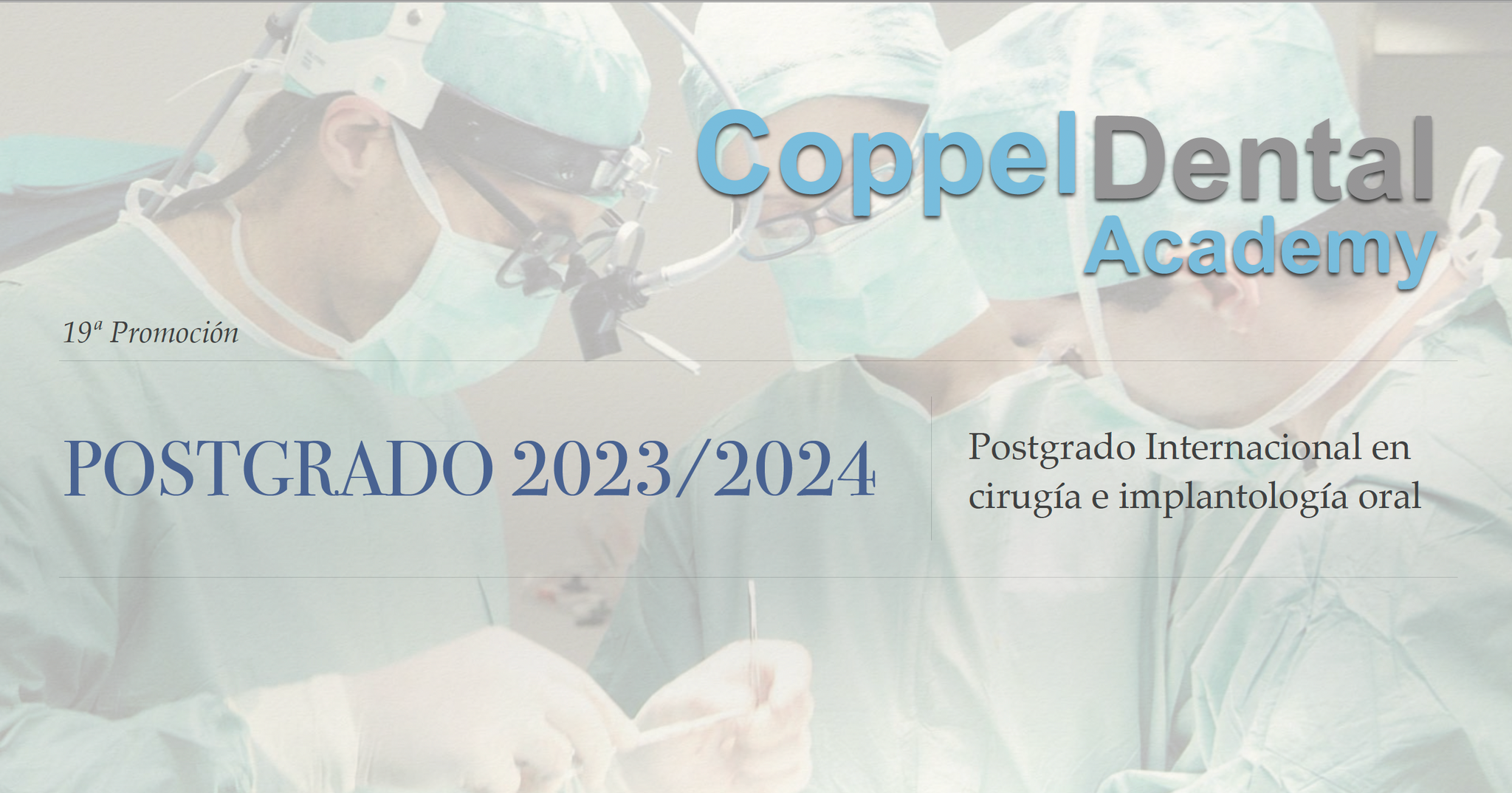 Postgrado Internacional en Cirugía e Implantología Oral