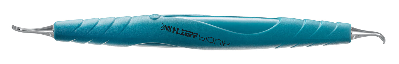 Extractor de coronas temporales azul de doble punta