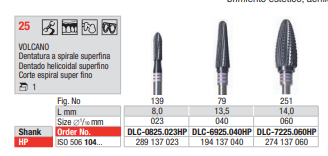 Fresa de Carburo Tungsteno HP VOLCANO