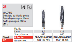 Fresa de Carburo Tungsteno HP VOLCANO