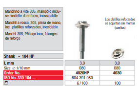 Mandril a rosca 305