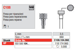 Fresas de Carburo Tungsteno PM