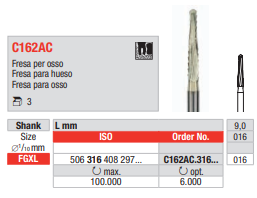 Fresas quirúrgicas FGXL