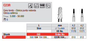 Fresa de carburo de tungsteno PM