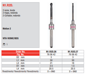 CAD/CAM 2-hojas, redonda