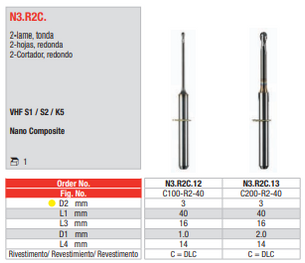 CAD/CAM 2-hojas, redonda