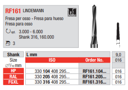 Fresas quirúrgicas PM