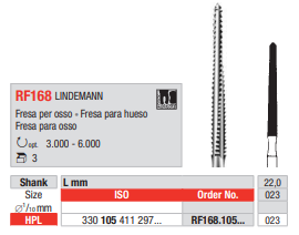 Fresas quirúrgicas CAXL