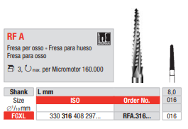 Fresas quirúrgicas FGXL