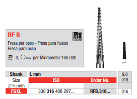 Fresas quirúrgicas FGXL