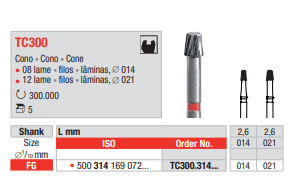 Fresa de Acabado de Carburo Tungsteno FG