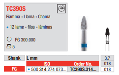 Fresa de Acabado de Carburo Tungsteno FG