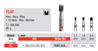 Fresa de Acabado de Carburo Tungsteno FG